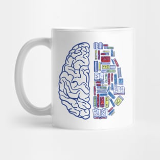 Brain Loves Books Mug